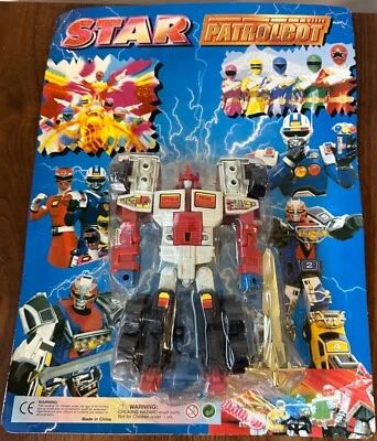 Star Patrolbot  KO Transform Robot Bootleg Knockoff Figure Vintage New - Image 1 of 4