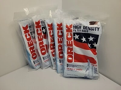 Oreck High Density Filter Bags for XL Uprights, 5 Packs of 9 Bags (45 Total) - Image 1 of 4