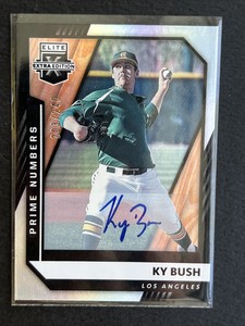 2021 KY BUSH PANINI ELITE EXTRA EDITION ROOKIE /240 PRIME NUMBERS ANGELS AUTO 🔥