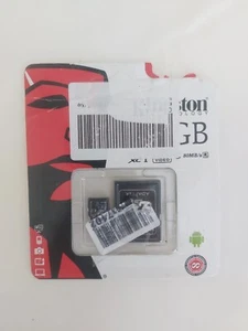 Kingston 64 GB microSDXC Class 10 UHS-1 Memory Card 80MB/s - Picture 1 of 2