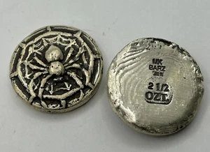 2.5 Oz MK BarZ "Deadly Web" Spider Hand Poured .999 FS - Picture 1 of 2