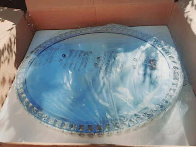 Artcraft Lighting AM307 Reflections 23-1/2" W x 29-1/2" H Oval Framed Mirror NEW - Image 1 of 4