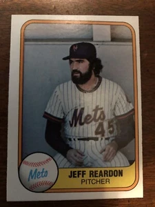 1981 Fleer #335 Jeff Reardon RC - New York Mets Saves Leader Baseball großartig - Bild 1 von 2