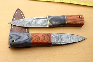 8 inches Celtic Scottish Dirk SGIAN DUBH DAGGER Bone Handle Knife. (Pair) - Picture 1 of 4