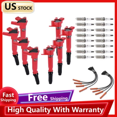 UF631+UF639 Ignition Coils & Spark Plugs & Wires for Ford F-250 Super Duty 6.2L - Image 1 of 4