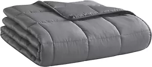 Weighted Blanket (Dark Grey,48"X72"-15Lbs) Cooling Breathable Heavy Blanket Micr - Picture 1 of 7