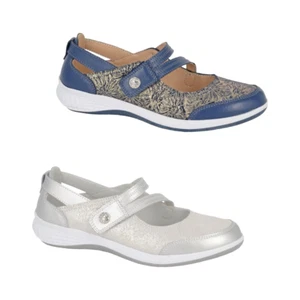 Ladies Wide Fit Comfort Shoes Casual EEE Touch Fastening Womens Walking Sandals - Picture 1 of 3