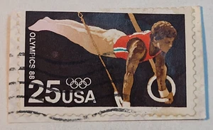 Spedizione USA ~ 88' Olimpiadi estive ~ c.1988 ~ 25¢ francobollo ~ usato/inviato ~ K82 - Foto 1 di 6