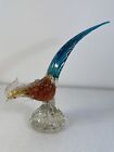 Murano Art Glass Pheasant Rooster Bird Sculpture MCM Italy