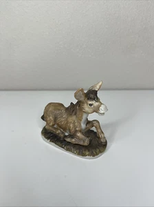 De colección Artes Creativas Flores Belén Porcelana Burro Mula Burro Repuesto - Imagen 1 de 9