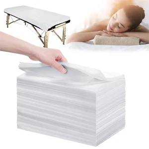 Disposable Bed Sheets 100 Pcs 31" X 71" Massage Table Sheets Non Woven Fabric SP - Picture 1 of 12