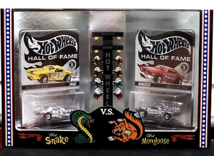 Hot Wheels Don Prudhomme Snake Vs Tom McEwen Mongoose Hall of Fame 2003 2 Cars - Picture 1 of 8