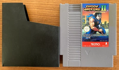 NES SHADOW WARRIORS II 2 Ninja Gaiden Nintendo Game NES-67-AUS Cart Sleeve Pal A - Image 1 of 4
