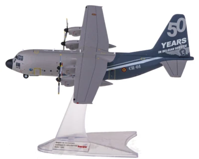 1:200 Herpa Belgian Air Component Lockheed C-130H Hercules Plane Diecast Model - image 1 of 4