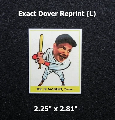 Joe DiMaggio 1978 Dover Reprint of Goudey Card #250 _ Exact Card (L) - Image 1 of 2