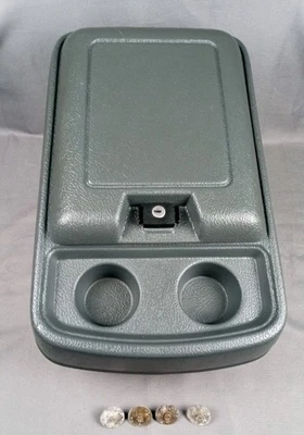 Contenedor de almacenamiento con consola central Ford Truck F150 F250 Bronco XLT gris Foto 1 de 4