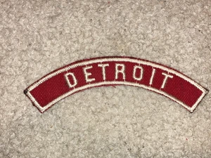 Boy Scout BSA Detroit Michigan Red White RWS Community Strip Uniform Patch - Picture 1 of 1