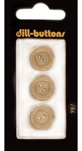 Dill Buttons ~ (0997) - 5/8" - 3 ct - Picture 1 of 1