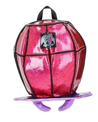 Ring Pop Jewel Justice Niñas Mochila Bolso Rosa Acabado Brillo Nuevo con Etiquetas Y2K Foto 1 de 4