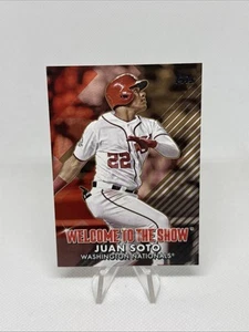 2022 Topps Juan Soto Welcome To The Show Gold Parallel /75 Nationals WTTS-11 - Foto 1 di 2