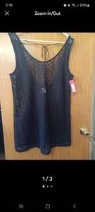 Xhilaration Crochet  Swimsuit Cover Up Fringe Dress - Size XL - Picture 1 of 3