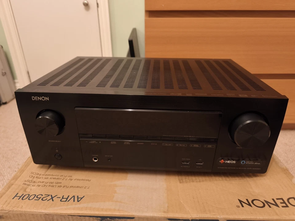 Denon AVR-X2500H 7.2ch AV Receiver 150W with 4K Bluetooth, WiFi, Dolby, 2 HDMI - Image 1 of 4