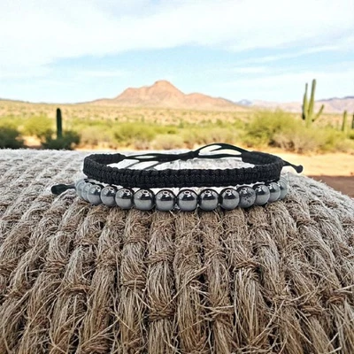 Surferarmband Set, Freundschaft-Partner, Boho, Bundle, schwarz, 5006 - Bild 1 von 4