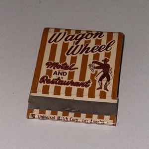 Wagon Wheel Junction Motel and Restaurant Oxnard, CA Vintage Matchbook - Bild 1 von 3