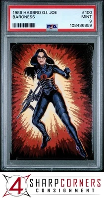 1986 HASBRO G.I. JOE #100 BARONESS  PSA 9 - Image 1 of 3