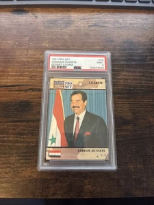 1991 Pro Set Desert Storm Saddam Hussein #69 PSA 9 - Picture 1 of 4