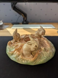 Sylvac Pottery - Rabbits Grazing Around Posy Vase - Picture 1 of 7