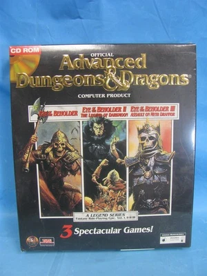 SEALED ADVANCED DUNGEONS AND DRAGONS EYE OF THE BEHOLDER 1 2 3 1995 SSI (CD-ROM) - Image 1 of 4