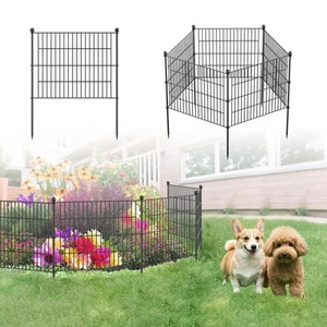 No Dig Fence Tall Garden Fence, 5 Panels Dog Fence Animal Barrier, Arched Flo... - Picture 1 of 6