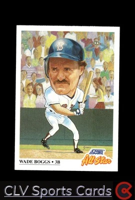 1991 Score #393 Wade Boggs - Image 1 of 2