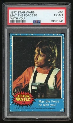 1977 Topps Star Wars Trading Card #63 May The Force Be With You 1st Series PSA 6 - Image 1 of 3