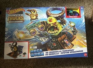 Hot Wheels Monster Truck Arena Smashers Mega-Wrex Vs. Crushzilla Takedown Plays - Bild 1 von 2