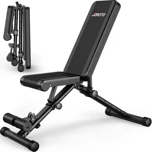 JOROTO Adjustable Weight Bench - Foldable 700 Pounds Load Strength Training - Picture 1 of 9