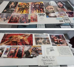 WASP Blackie Lawless Memorabilia Lot Autogramme, Poster, Backstage-Pässe etc. - Bild 1 von 11