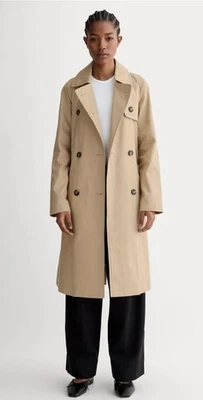 NEW EVERLANE THE MODERN TRENCH COAT Khaki Large Belted City Coastal Outerwear - Image 1 of 4