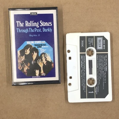 ROLLING STONES Cassette Tape THROUGH THE PAST DARKLY BIG HITS SPAIN RELEASE - Image 1 of 4
