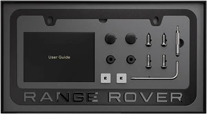 COMPRA 1 OBTÉN 1 =2 - 3D Range Rover Marco de matrícula negro mate de acero inoxidable - Imagen 1 de 7