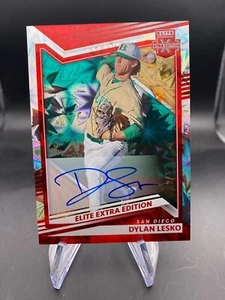Dylan Lesko - #d/5 ((AUTO)) Red Starburst - 2022 Panini Elite Extra Edition - Picture 1 of 2