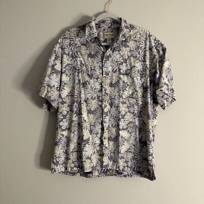 Cooke Street Hawaiian Button Up Down Shirt 100% Cotton XL Pink and Purple H660 - Image 1 of 4