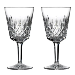 Waterford Crystal Lismore Classic Goblet Pair 8oz | Set of 2 - Picture 1 of 2