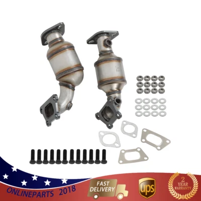 Par de convertidores catalíticos delanteros de repuesto directo para GMC Terrain 2010-2012 Foto 1 de 4