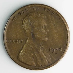 Centavo de trigo Lincoln 1923-S 1 c fecha clave XF DETALLES Z526 - Imagen 1 de 2