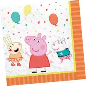 Peppa Pig Confteti Party Napkins Lunch 16CT - Picture 1 of 1