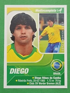2007 Navarrete Copa America #110 DIEGO RIBAS Brasilien Fußball Team Aufkleber - Bild 1 von 2