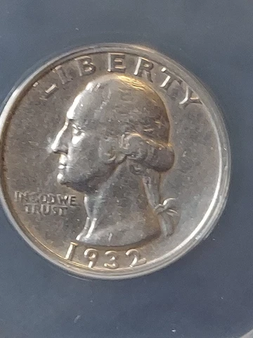 👉1932 S Washington Quarter AU50 ANACS Graded! KEY DATE !! Cover