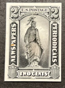 Travelstamps: US Stamps Sc #PR9P4 Newspaper & Periodicals Proofs on Card NGAI - Picture 1 of 5